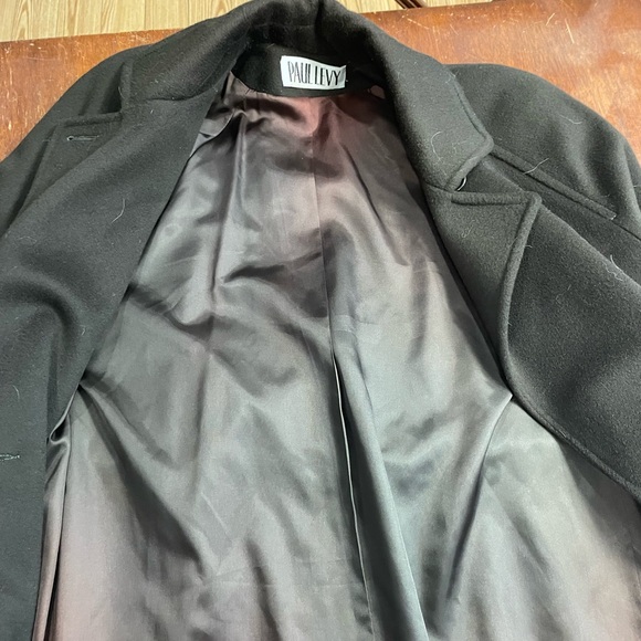 Paul Levy 100% Wool brown unisex trench coat. - Picture 8 of 11